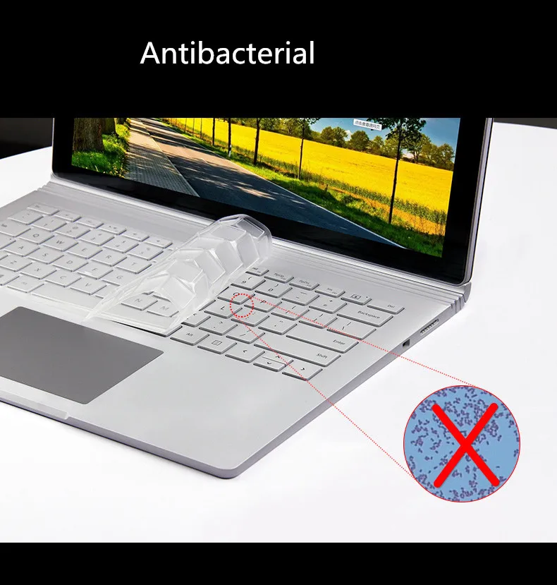 2 шт./упак. для microsoft Surface Book 2(15 дюймов) 15 дюймов aterproof Пылезащитная крышка моющиеся Обложка клавиатуры для ноутбука
