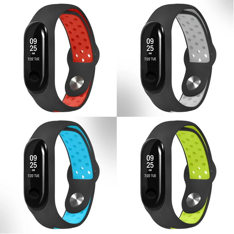 

For Xiaomi Mi Band 3 Fashion Multicolor Sport Silicone Wristband Watch Bracelet Strap for Xiaomi Mi Band 3 Colorful Wristbands