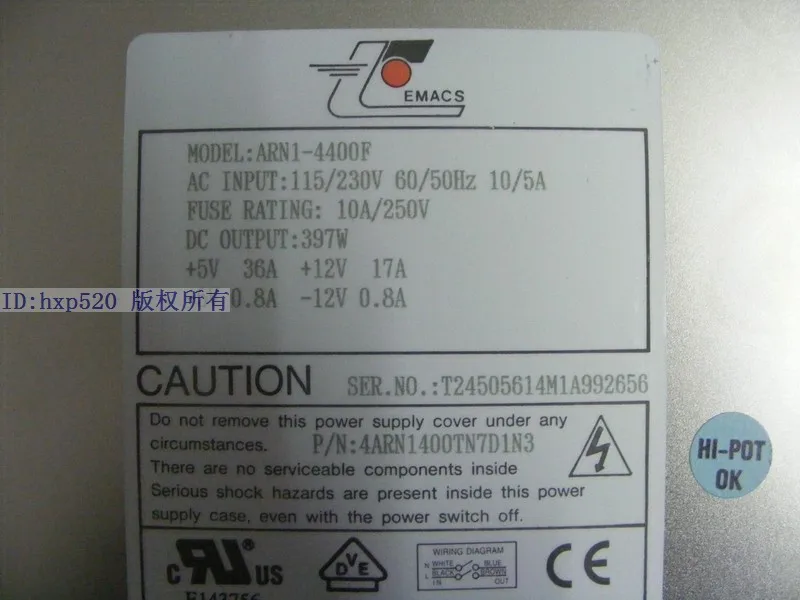 EMACS Zippy ARN1 4400F 4арn1400tn7d1n3 серверный блок питания 397 Вт|Блоки для компьютеров| |