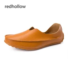 New 2019 Men Casual Shoes Leather Summer Breathable Holes Flat Shoes for Men Soft Driving Shoes Slip on Moccasins Plus Size 47 цена New 2019 Men Casual Shoes Leather Summer Breathable Holes Flat Shoes for Men Soft Driving Shoes Slip on Moccasins Plus Size 47 цены онлайн