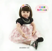 55 cm Vinyl Silicone Worship Adora Cute Cute Long-haired White Princess Dolls Doll Girl Gifts Reborn Baby Girl Silicone