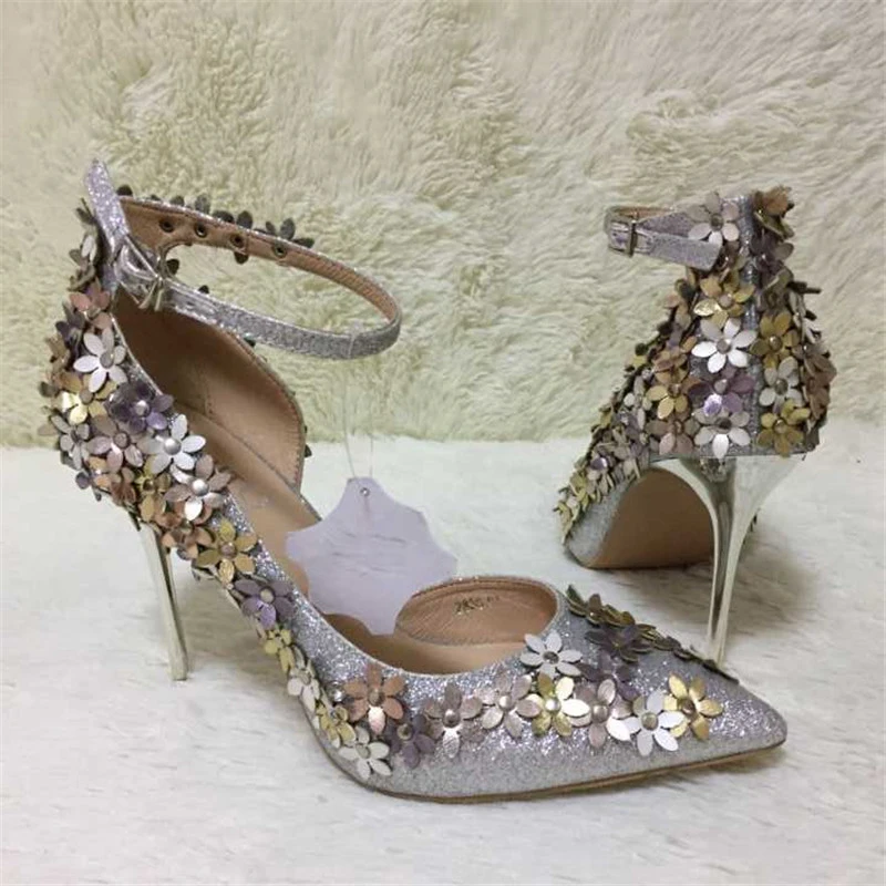 2017-New-Hot-Pointed-Toe-Women-Pumps-Flowers-Design-10CM-High-Heels-Ladies-Ankle-Strap-Wedding (1)