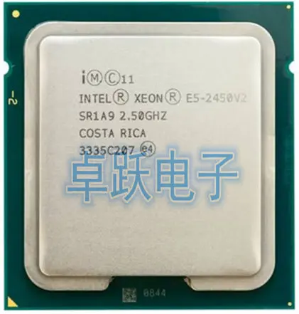 Оригинальный Intel Xeon E5 2450V2 2 5 ГГц 8 ядерный 2450 V2 20 МБ SmartCache фонарь LGA1356 95 Вт