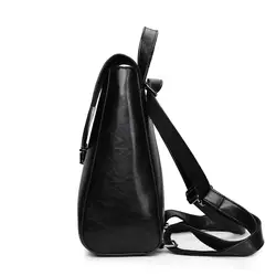 Модный женский молодежный рюкзак кожаные рюкзаки для девочек-подростков женская школьная сумка через плечо с замком рюкзак