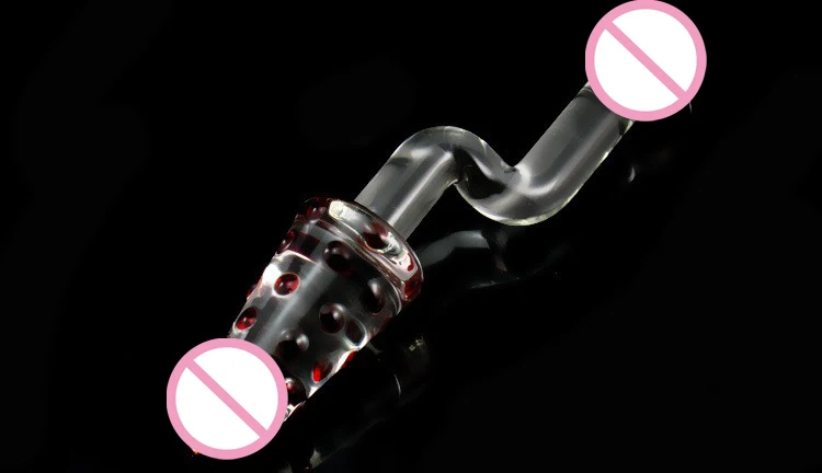 Novelty Headed Dildo Colorful Crystal Glass Dildo Realistic Penis Vagina Stimulator Anal Butt Plug Sex Toys For Woman