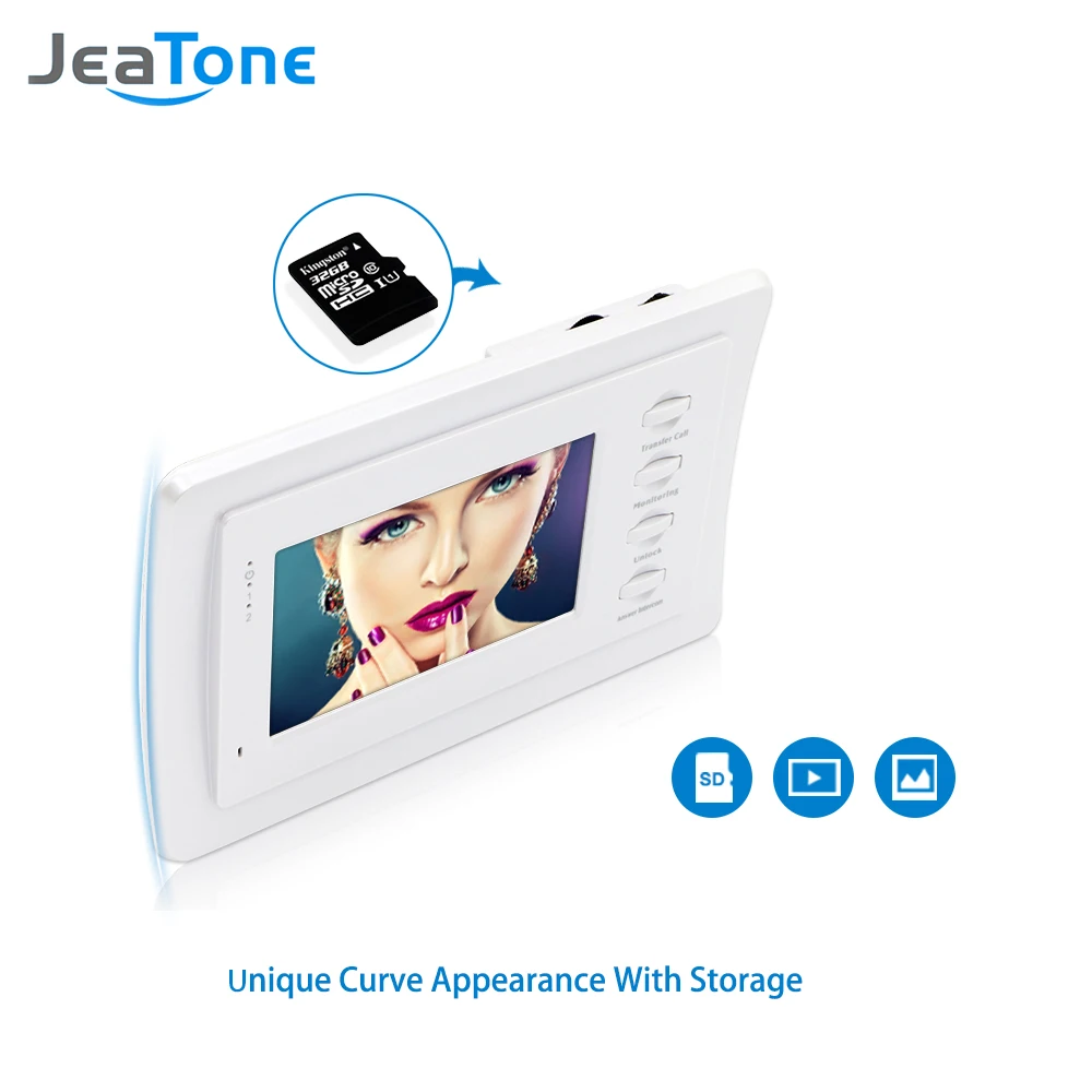 JeaTone 4 ''HD проводной видеодомофон комплект ИК камеры ночного видения дверной