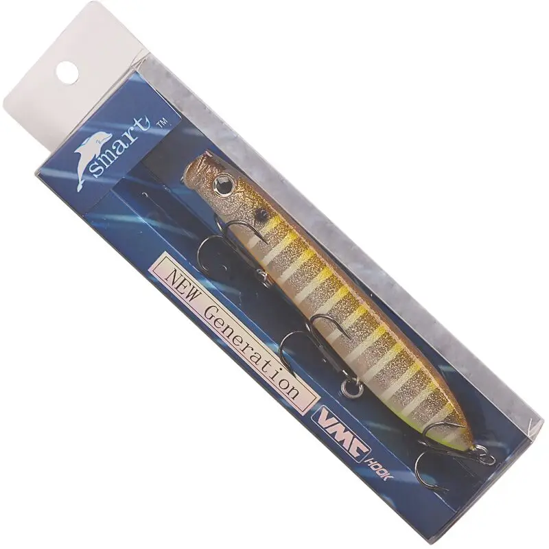 Умная рыболовная приманка Поппер 8094 мм 125 г жесткая Topwater Крючки VMC искусственная
