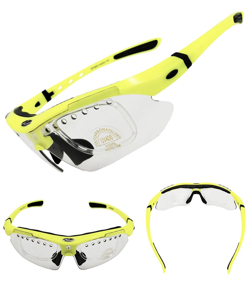 LOCLE Photochromic Cycling Bicycle Bike Glasses Outdoor Sports Bicycle Bike Sunglasses Goggles Bike Eyewear UV400 Gafas Ciclismo