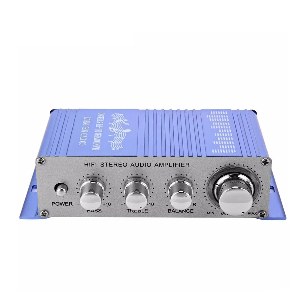Mesuvida HY 2002 Hi Fi 12 В Мини авто стерео усилитель 2CH аудио Amplificador Поддержка CD DVD MP3 Вход