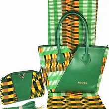 Горячая воск с 2 шт женская сумка для вечерние 6 ярдов африканская ткань Африканская восковая печать ткань Анкара ткань TN-A27