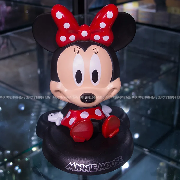 

Funny Cute Mickey Mouse Car Nodding Simulation Shakes Head Shaking Doll For Car Decoration Furnishing Articles Auto Accessories