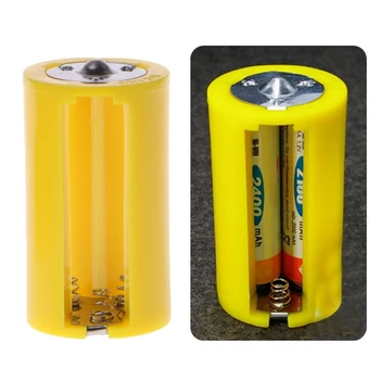 

4PCS 3 AA To D Size Battery Holder Converter Adapter Switcher Plastic Case Box