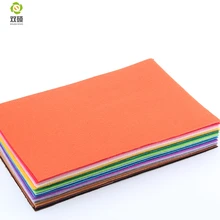 Полиэстеровый фетр ткань Ручное шитье для поделок материал для домашнего декора Толщина 1 мм в диаметре, различные 40 Цвета 15x30 см 5,9x11,8 дюймов N-10E