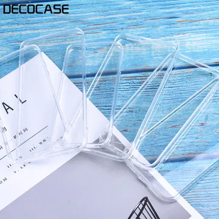 DECOCASE Clear Transparent TPU Soft Silicone PC Back DIY Basic Phone Cases for iPhone 6 6s 7 8 Plus X XR XS Max Mobile Accessory |