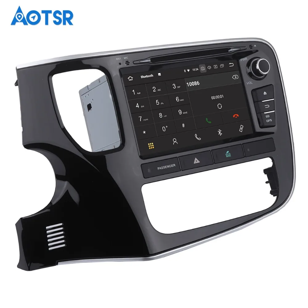 Cheap Android 9.0 Car Stereo Buit-in DSP 9" Touch Screen for Mitsubishi Outlander 2015 2016 2017 2 Din 64G ROM 4G RAM Car Bluetooth 7