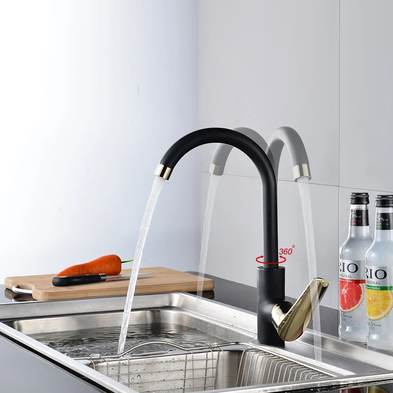 Crane Kitchen Sink Design Ideas Bakala 360 Rotating Kitchen Faucet Black Single Handle Sink