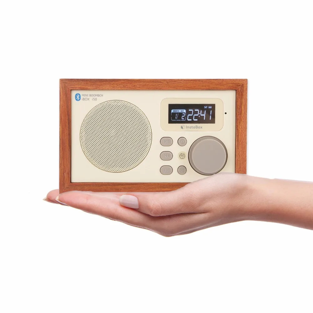 Wooden Multi Functional FM Radio Bluetooth Speaker Alarm Clock MP3 Player Support Micro SD TF Card USB Remote Control|fm radio bluetooth|radio