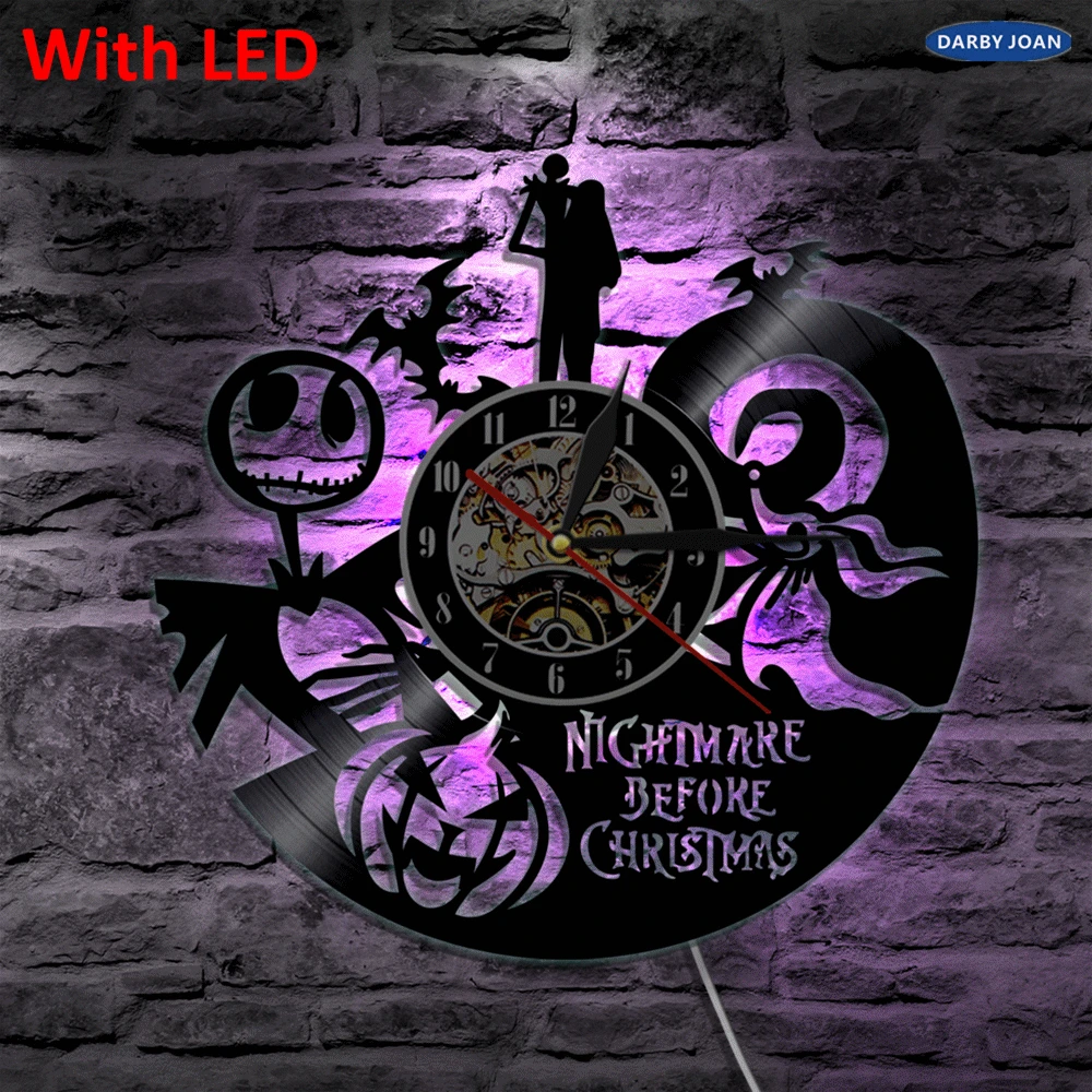 

Nightmare Before Christmas Art Decorative Handmade Wall Lamp Color Changing LED Light With Remote Controller Unique Gift