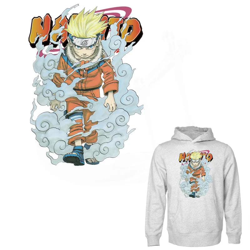Новые Популярные Аниме стикеры Naruto 27*19,24 см железная заплатка для одежды DIY украшения футболки толстовки аппликации