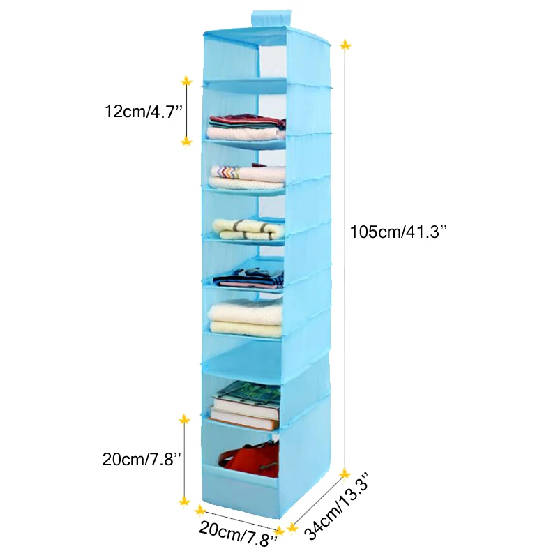 9 пальто Оксфорд подвесной ящик Органайзер для сортировки нижнего белья одежда Обувной Ящик для хранения двери настенный шкаф Органайзер Сумка