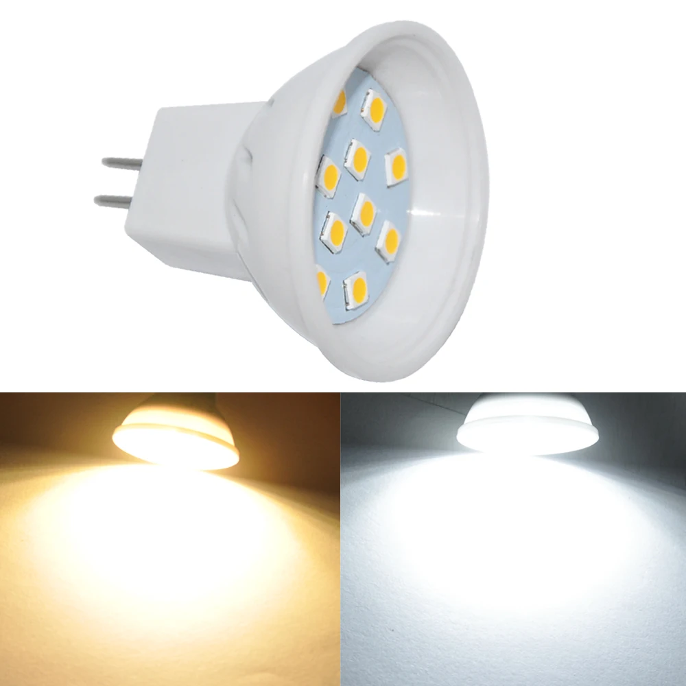 

2PCS 3.5W Led Lamp GU4 3030 SMD 12leds Bulb Light MR11 Mini Spotlight Home Decor Lighting AC/DC 12V-24V