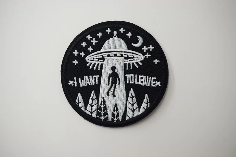 Alien UFO ET Iron On Patches Значки для шитья швов одежда костюмы пальто куртка брюки футболка брюки орнамент одежда