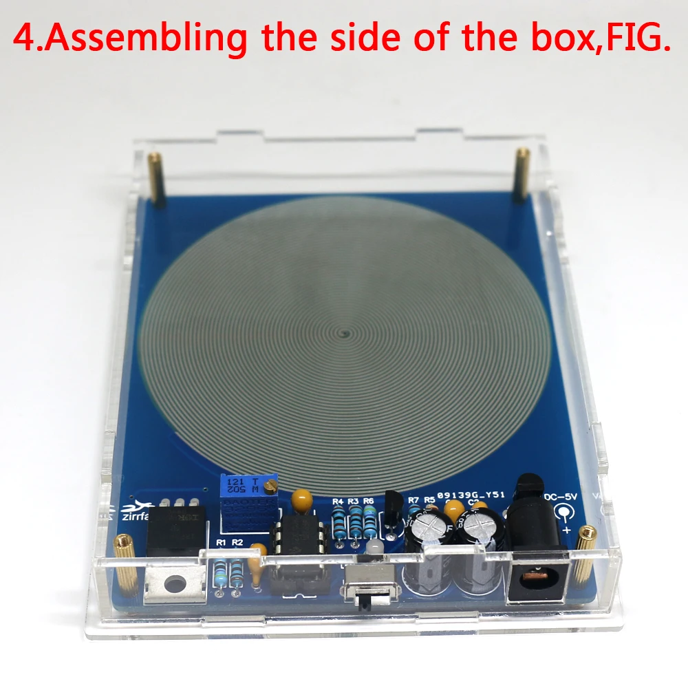 Zirrfa DC 5 В 7,83 Гц прецизионный резонансный ультра-низкочастотный импульсный волновой генератор аудио резонатор с коробкой