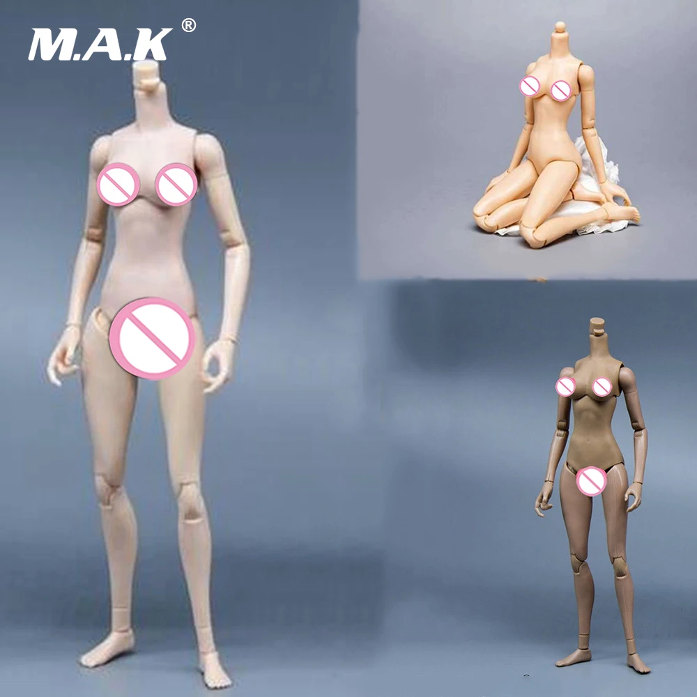 Online 1 6 escala Cuerpo Femenino pálido bronceado amarillo colores aptos para 12 pulgadas accesorio de figura de acción