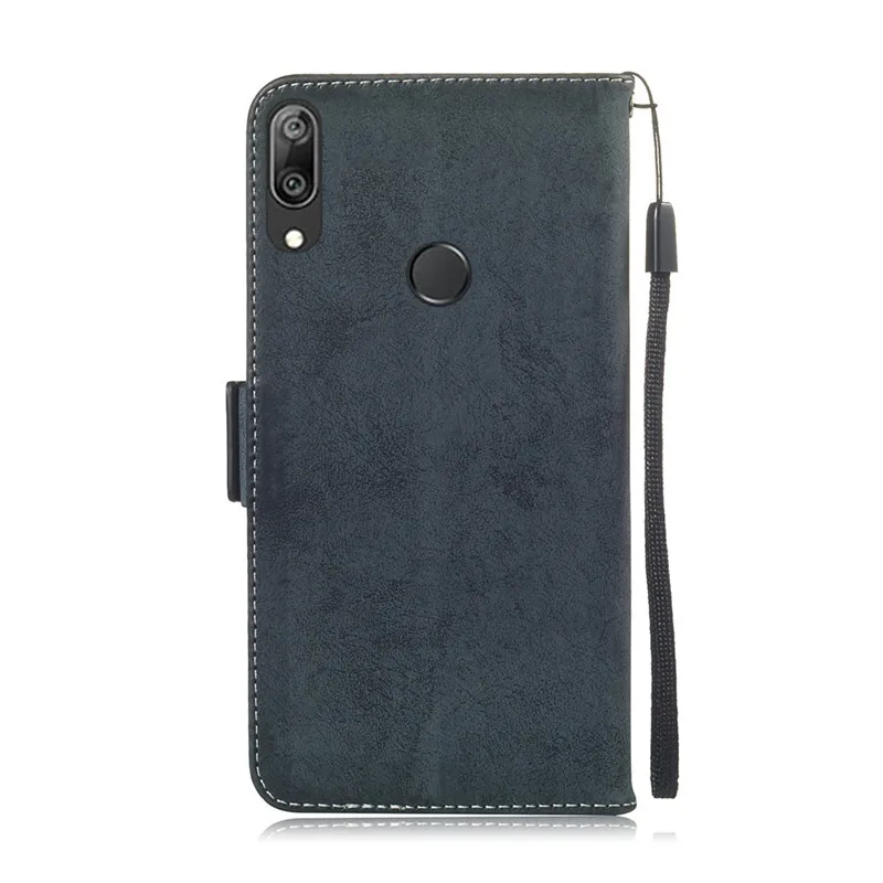 Huawei Y7 чехол на СПС Coque huawei Y7 Y 7 y72019 крышка Fundas 6,2" Роскошные Ретро Флип Бумажник кожа телефон случаях сумка