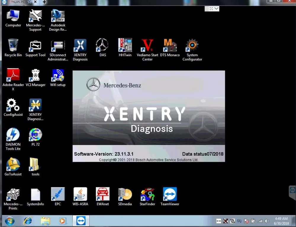 Mercedes star utilities xentry diagnostic tool free