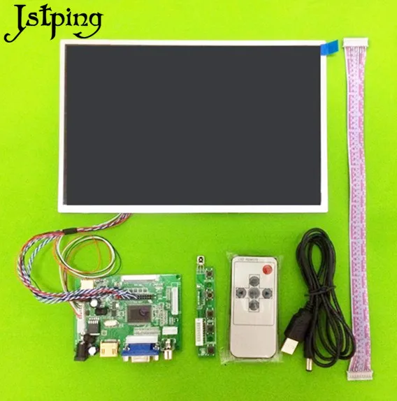 Jstping 10.1 inch HD 1280*800 tablet LCD display screen Control Driver Board Remote Monitor HDMI VGA 2AV LVDS for Raspberry Pi