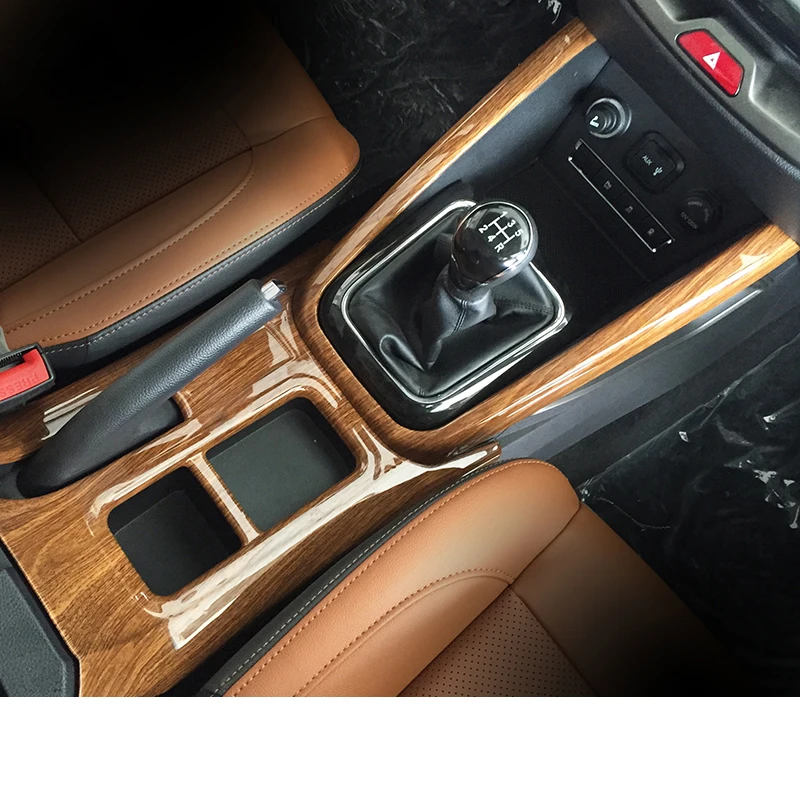 

lsrtw2017 abs wood color car gear panel trims cup frame trims for chana cx70 2016 2017 2018 2019