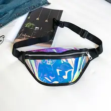 Для женщин рюкзак с одной лямкой для путешествий сумки на ремне женские сумочки Лазерная молния кожа поясная сумка#415