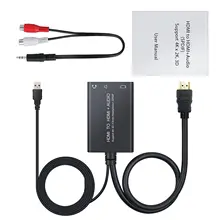 SJB 4 к HDMI аудио экстрактор HDMI к HDMI и оптический TOSLINK SPDIF + 3,5 мм стерео аудио экстрактор сплиттер HDCP 1,4 ЦАП Di