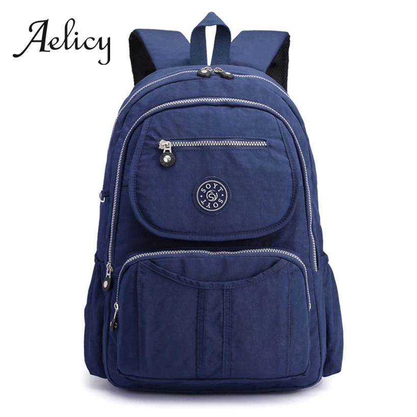 Aelicy мужские школьные рюкзаки для отдыха большой емкости для путешествий Женская Студенческая Водонепроницаемая нейлоновая сумка высокое качественный школьный рюкзак для подростков
