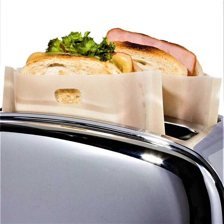 

1pcs Toaster Bags for Grilled Cheese Made Easy Reusable Toaster Sandwich Bags Non Stick Baked Toast Bread Bags