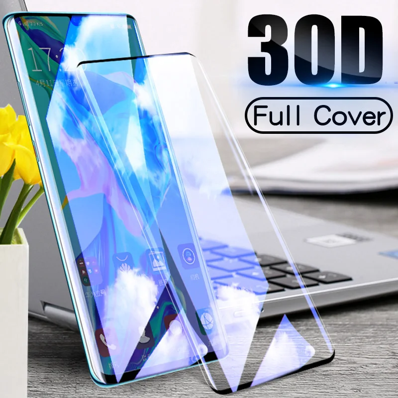 

30D Tempered Glass For Huawei P30 Pro Screen Protector Full Curved Edge Protective Glass For Huawei Nova 4e P30 Lite Mate 20 Pro