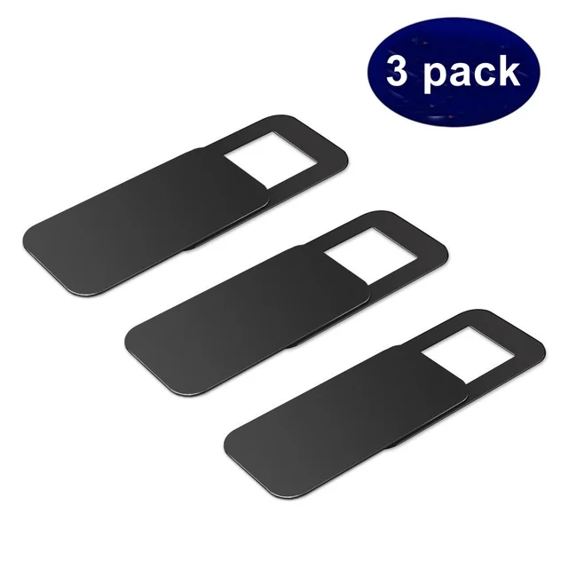 FULCOL 3PACK WebCam Cover Shutter Magnet Slider Plastic Camera Cover For For Web Laptop iPad PC Mac Tablet Privacy Sticker