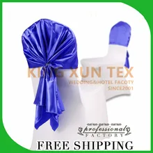 Цена 15 шт. Сатиновая накидка для стула крышка стула для свадьбы украшение для торжества