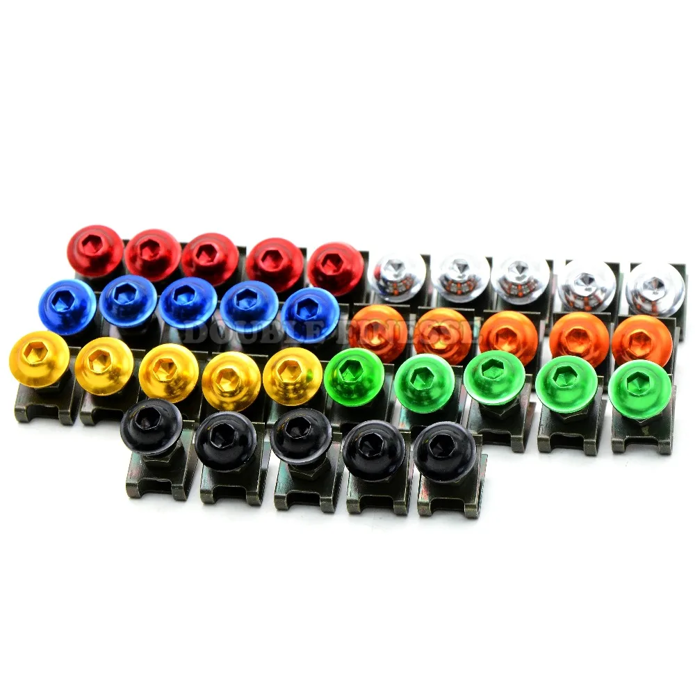 

5pieces 6mm motorbike body  fairing screwse For suzuki bandit 1200 sv 650 katana drz sv650 gsr 750 16 15 14 13 12 11 10 09 08 07