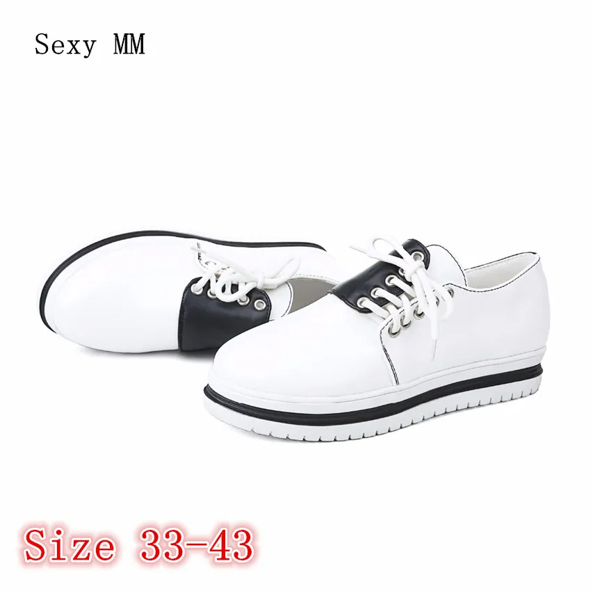 

Oxfords Shoes Women Loafers Flats Woman Flat Shoes Soft Comfortable Casual Shoes Plus Size 33 - 40 41 42 43