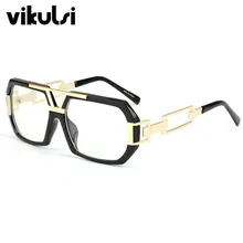 Новинка, Звездный бренд, квадратная оправа, очки для женщин, оптические, мужские, большие, прозрачные очки, дизайнерская оправа для очков, черные, мужские, Золотые очки