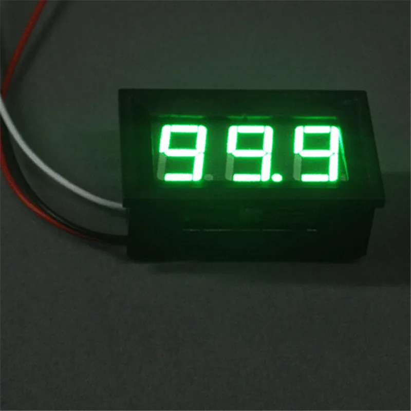 

1 PC New Mini LED DC 0-100V Voltmeter Voltage Volt 3-Digital Display Panel Meter /3 Wires