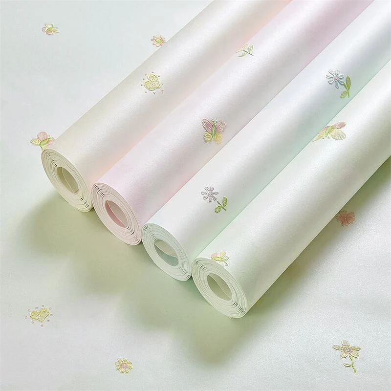 beibehang High-end warm garden bedroom wallpaper pink floral wallpaper nonwoven 3d environmental protection children's room girl beibehang High-end warm garden bedroom wallpaper pink floral wallpaper nonwoven 3d environmental protection children's room girl