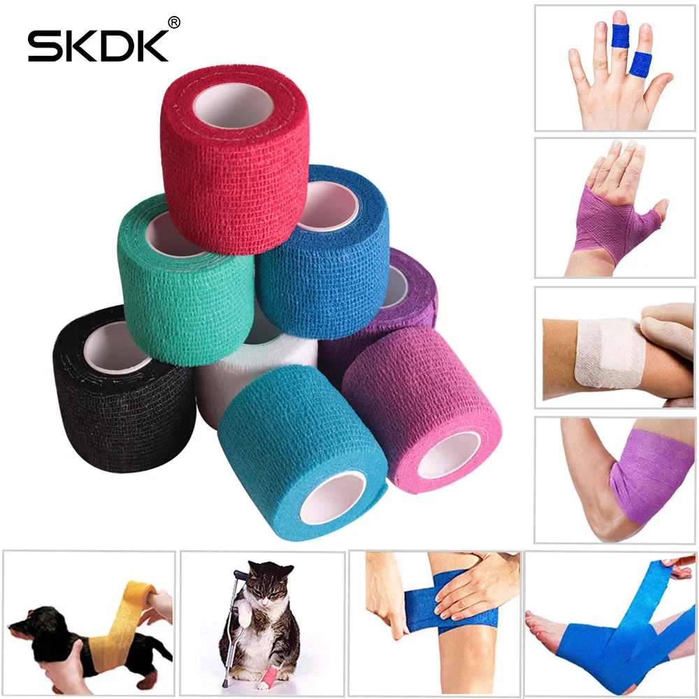 SKDK 4.5MColorful Sport Elastoplast Athletic Kinesiology Elastic