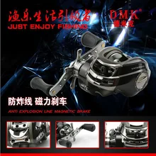 DM120L/RA-C1 рыболовного колеса черный магнитный 10+ 1 вал воды Deop колеса Рыболовная катушка спиннинга для лодки колеса линия круглый воблер типа Минноу