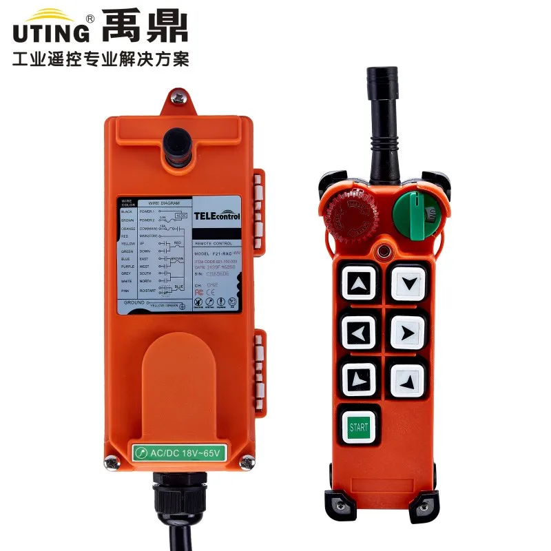 

UTing F21-E2 Industrial Radio Crane Remote Control Universal Wireless Control for Hoist Crane