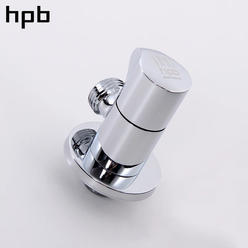 HPB Soild латунный треугольный клапан для раковины ванной комнаты и кухни кран