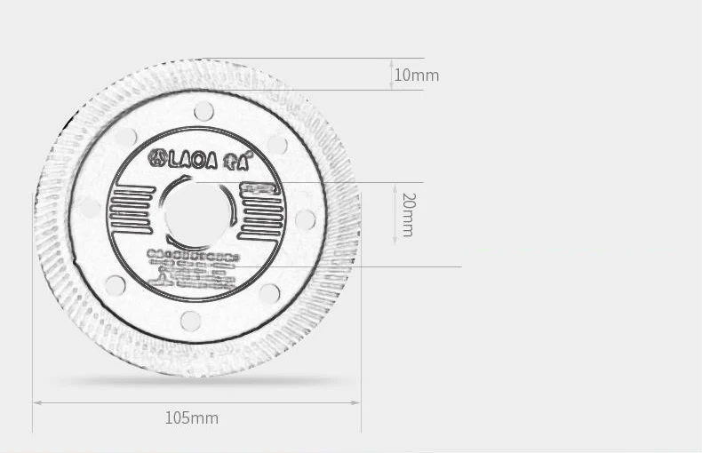 LAOA керамический диск для резки мраморной пилы стекловидный китайский резак профессиональный алмазный пильный диск