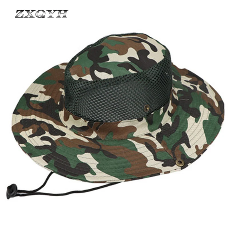 

ZXQYH Outdoor Hat Men's Sport Cap Women Fishing Hiking Cap Sun Protection Hat Military Tactical Hat Hunting Camouflage Caps